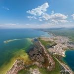 Sevan Lake from above Sevan Lake from above