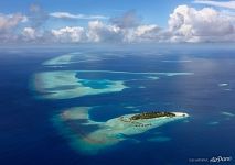 Aerial photo of Maldives