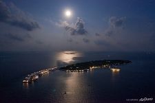 Maldives in the moonlight