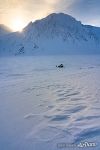 All terrain vehicle on the frozen river #6