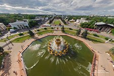 All-Russia Exhibition Centre, above the «Friendship of Nations» fountain