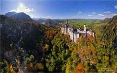 Bird's eye view of the Neuschwanstein Castle https://neuschwanstein.de/