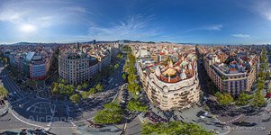 Barcelona, Spain. Casa Mila by Antonio Gaudi architect