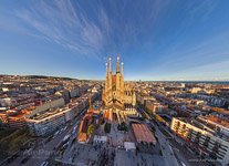 Barcelona, Spain. West side of Sargrada Familia Barcelona, Spain. West side of Sargrada Familia