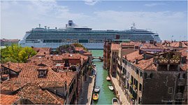Cruise liner in Venice
