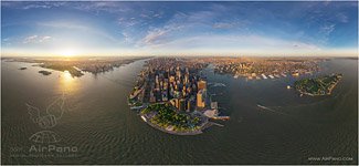 USA, New-York, Manhattan. «Financial District» - panorama