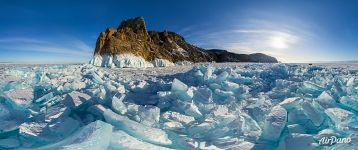 Panorama of ice-drifts near Hoboy cape