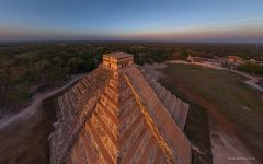 Temple of Kukulcan at dawn