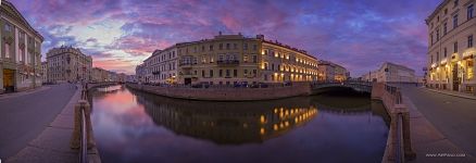 Moyka River at sunrise