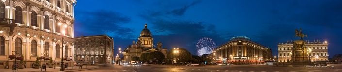 Saint Isaac's Square, firework