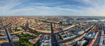 Above the Nevsky Prospect. Panorama
