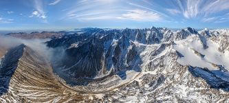 Panoramic view of the Caucasus Mountains and mount Elbrus #30