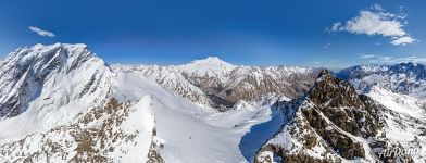 Panoramic view of the Caucasus Mountains and mount Elbrus #18 Panoramic view of the Caucasus Mountains and mount Elbrus #18