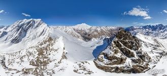 Panoramic view of the Caucasus Mountains and mount Elbrus #16
