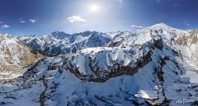 Panoramic view of the Caucasus Mountains and mount Elbrus #13 Panoramic view of the Caucasus Mountains and mount Elbrus #13