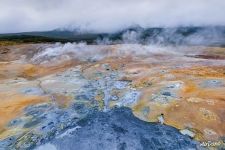 Above acid lake Above acid lake
