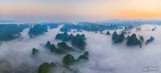 Sea of clouds before sunrise Sea of clouds before sunrise