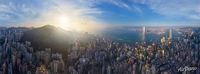 Hong Kong at sunset