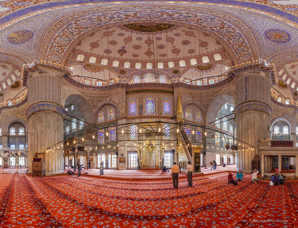 Interior of the Blue Mosque