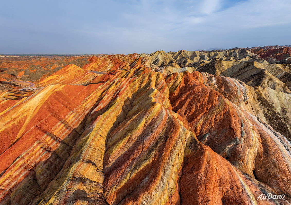 Danxia from above Danxia from above