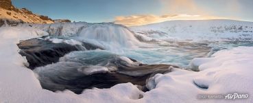 Gullfoss waterfall at winter, Iceland Gullfoss waterfall at winter, Iceland