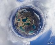 Many lakes in Veidivotn area. Planet Many lakes in Veidivotn area. Planet