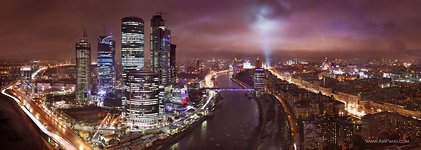 Moscow-City at night Moscow-City at night